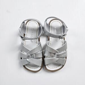 NEW Salt Water Sandals Original Silver Size 9 Leather